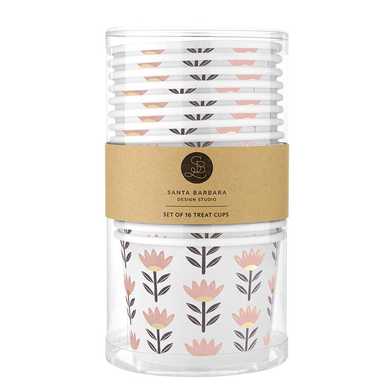 Flowers Paper Ice Cream Cups, Feathered Farmhouse