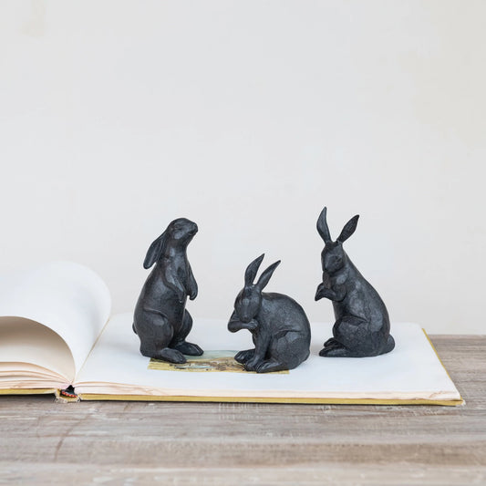 Resin Rabbit, Feathered Farmhouse