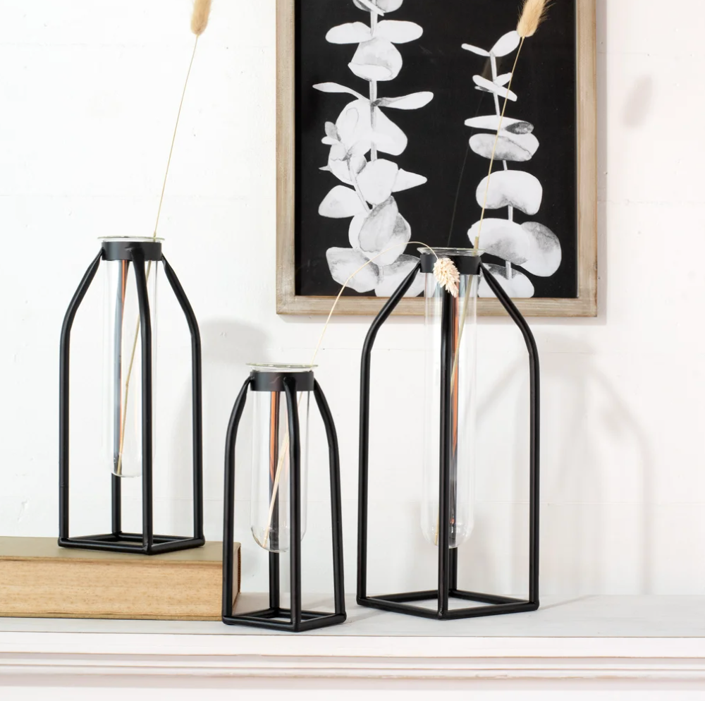 Tin Tube Stem Holders, The Feathered Farmhouse