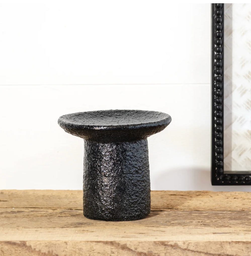 Black Candle Holder, The Feathered Farmhouse