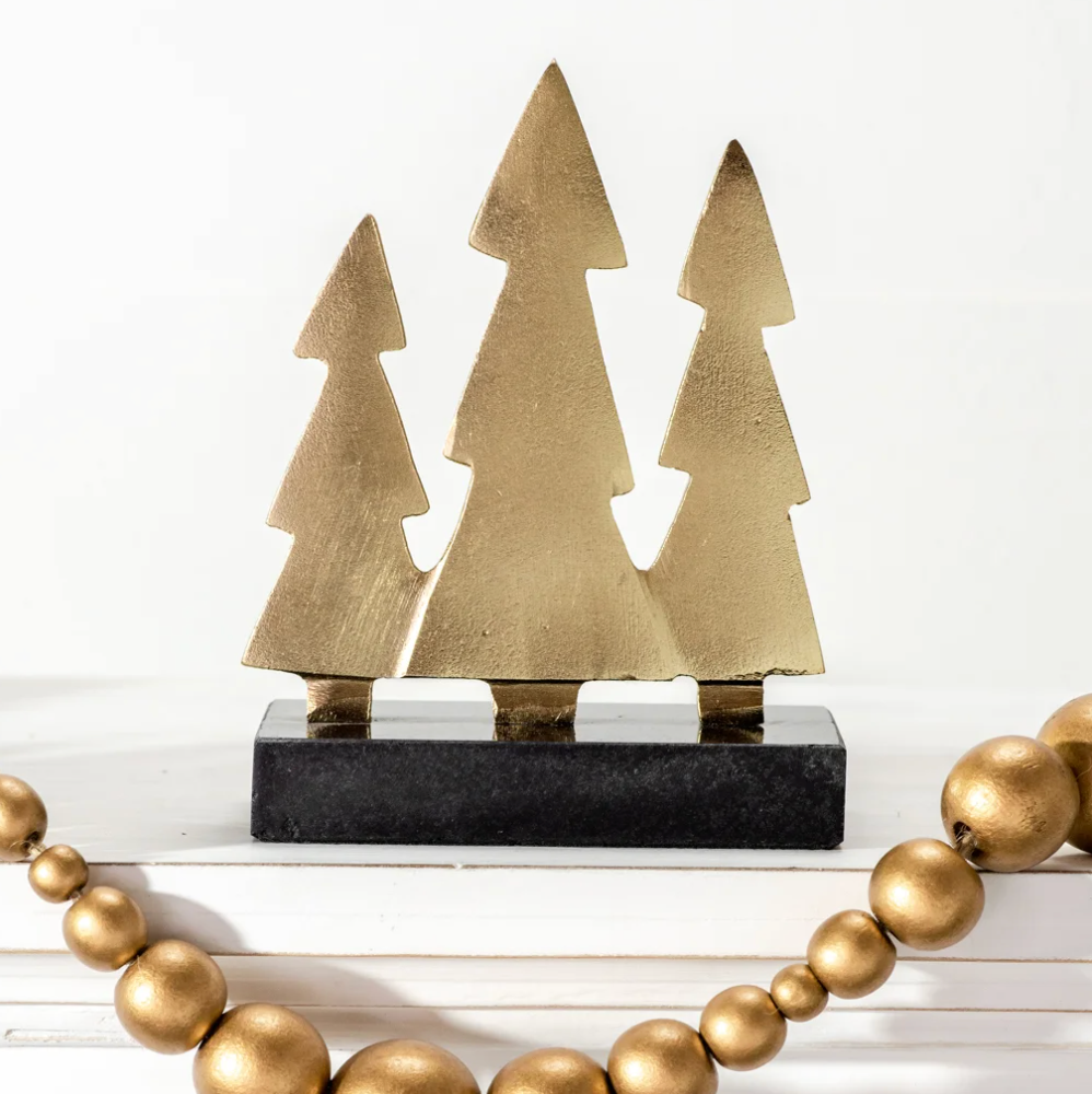 Gold Trees Tabletop, The Feathered Farmhouse