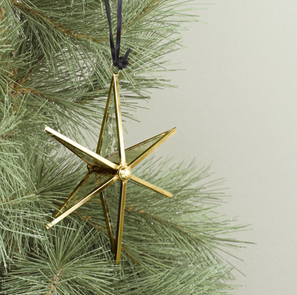 Glass Hanging Star, The Feathered Farmhouse