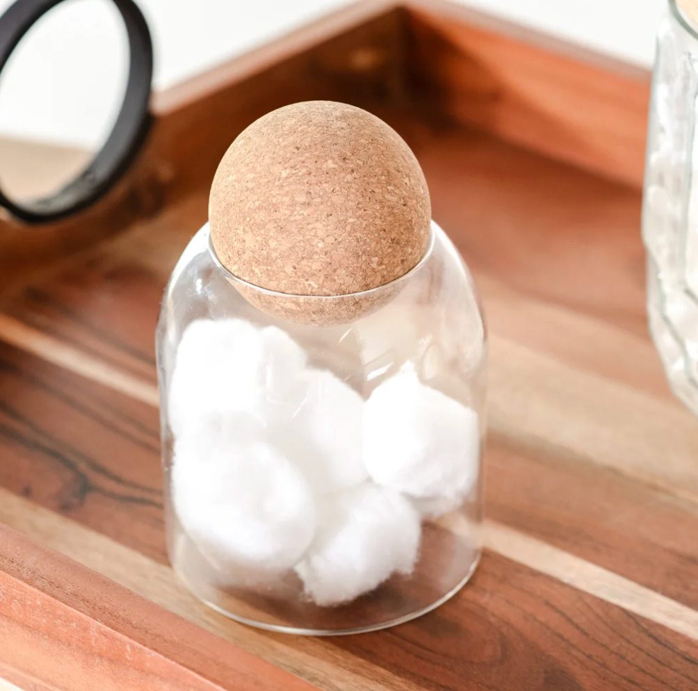Cork Lid Jar, The Feathered Farmhouse