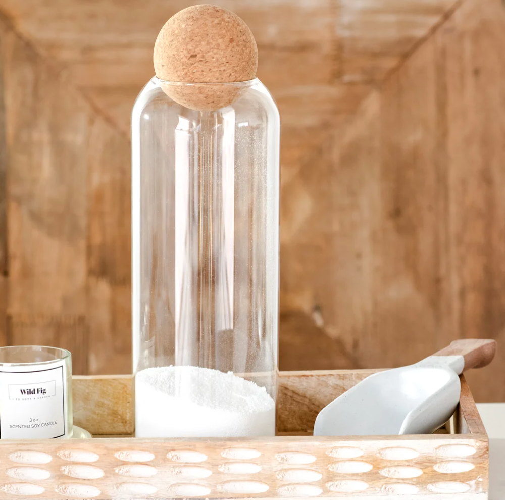 Cork Ball Top Jar