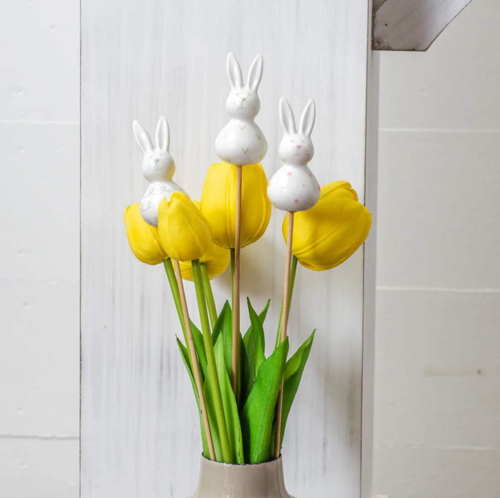 Ceramic Bunny Picks, The Feathered Farmhouse