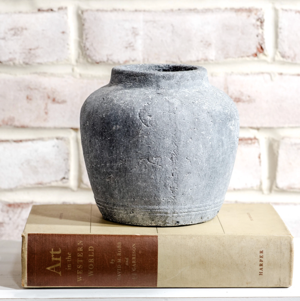 Charcoal Vase, The Feathered Farmhouse