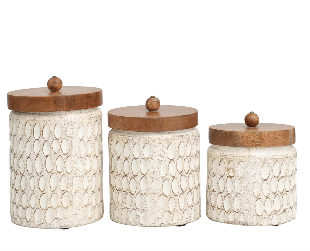 Spotted Canisters, The Feathered Farmhouse