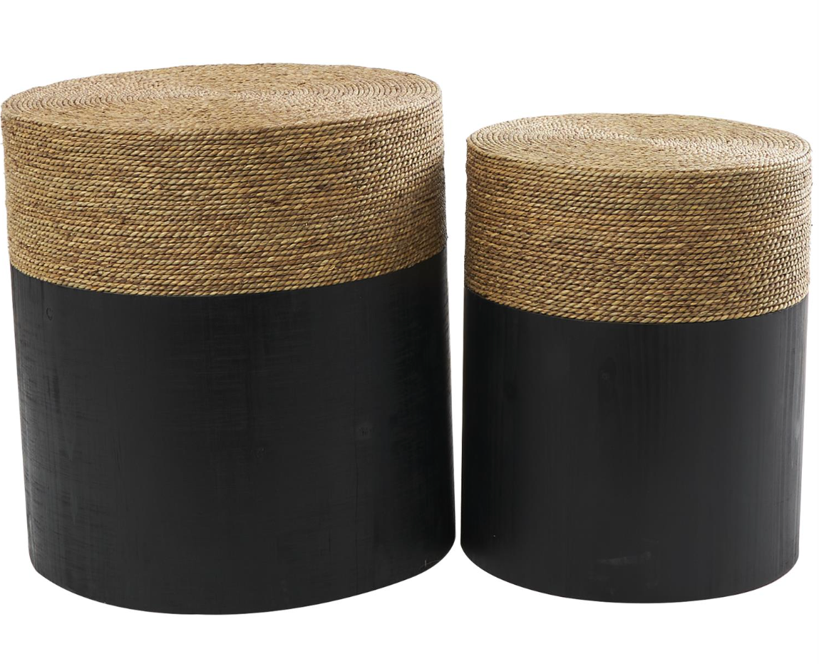 Black Wood Accent Table, The Feathered Farmhouse