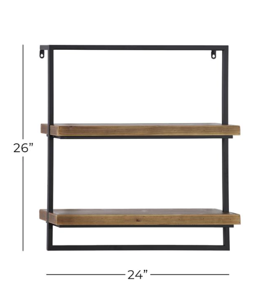 Double Wall Shelf, The Feathered Farmhouse