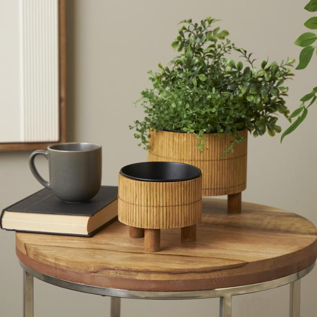 Handmade Bamboo Planter, The Feathered Farmhouse