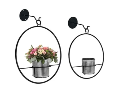 ring hanging planter Metal Ring Wall Planter Large