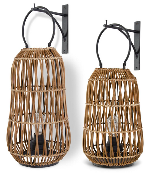 Rattan Hanging Lanterns