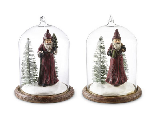 Glass Dome Ornament, Feathered Farmhouse