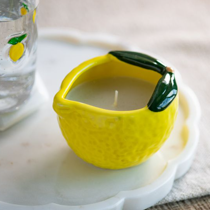 Lemon Candle, Feathered Farmhouse