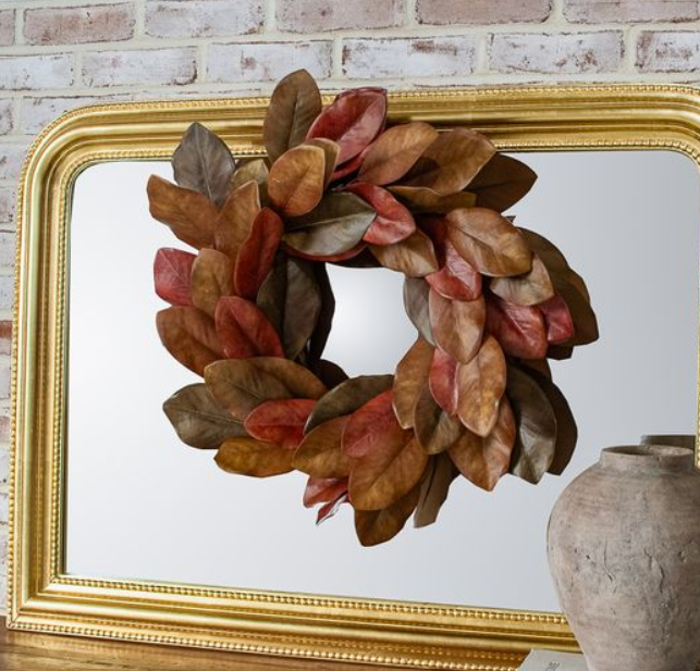 Magnolia Wreath, Feathered Farmhouse