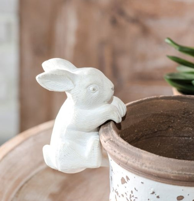 Climbing Bunny Pot Hanger, Feathered Farmhouse