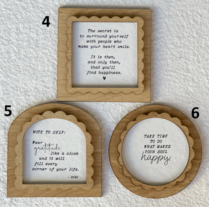 Inspirational Quote Magnet, Feathered Farmhouse