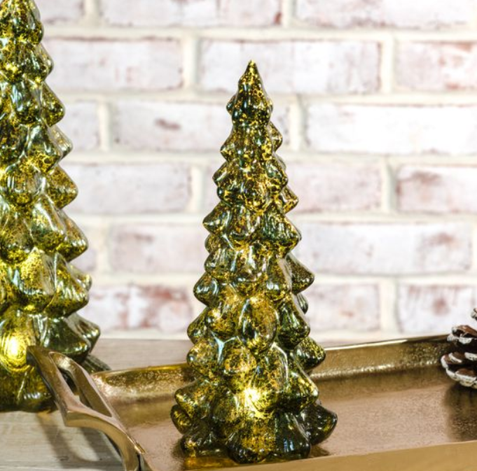 Evergreen LED Tree, Feathered Farmhouse