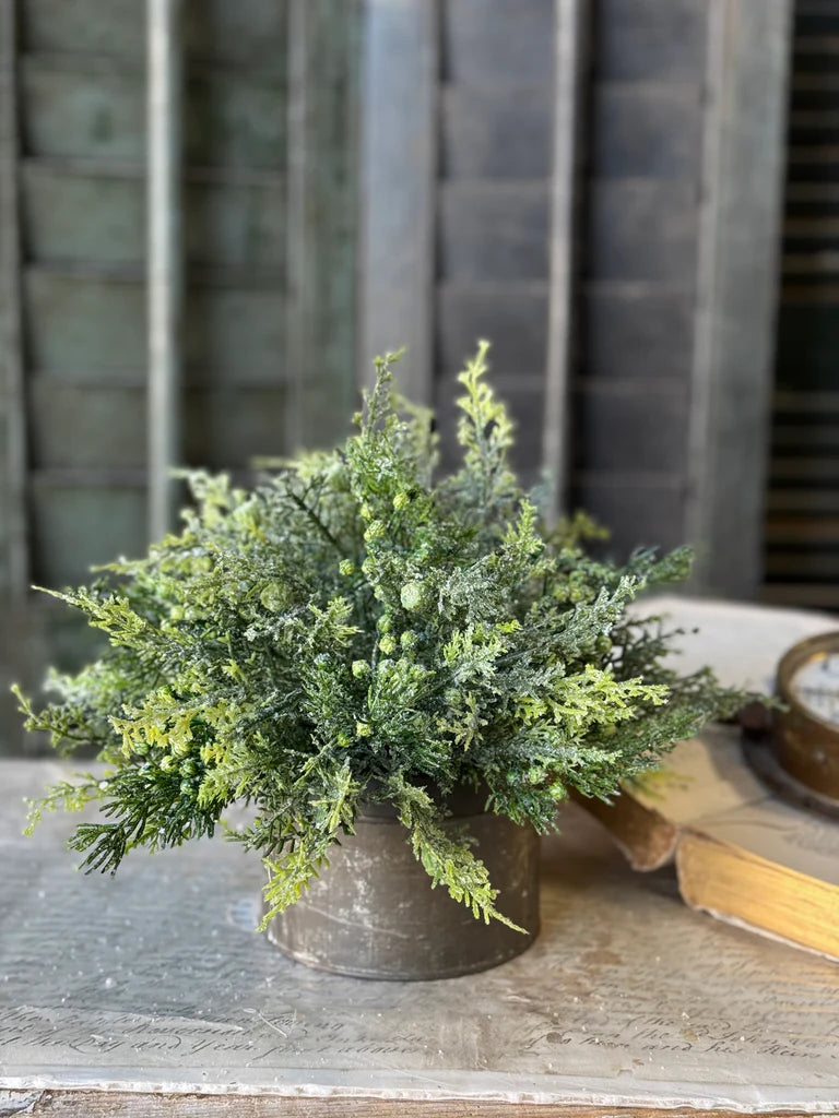 Sparkling Wintergreen Orb, Feathered Farmhouse