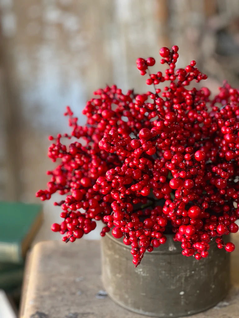 Winter Berry Orb, Feathered Farmhouse