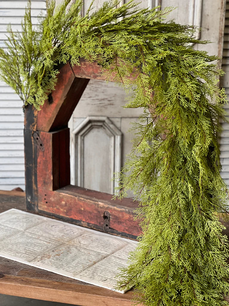 Magnificent Cedar Garland, The Feathered Farmhouse