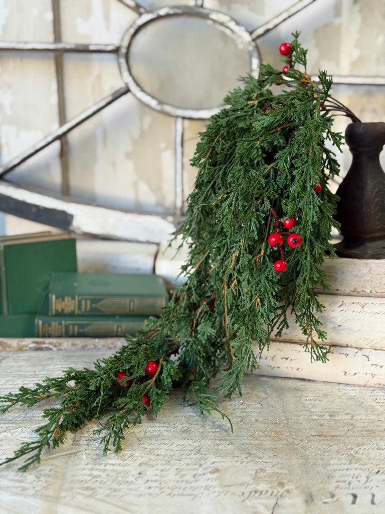 Emerald Celebration Hanging, Feathered Farmhouse