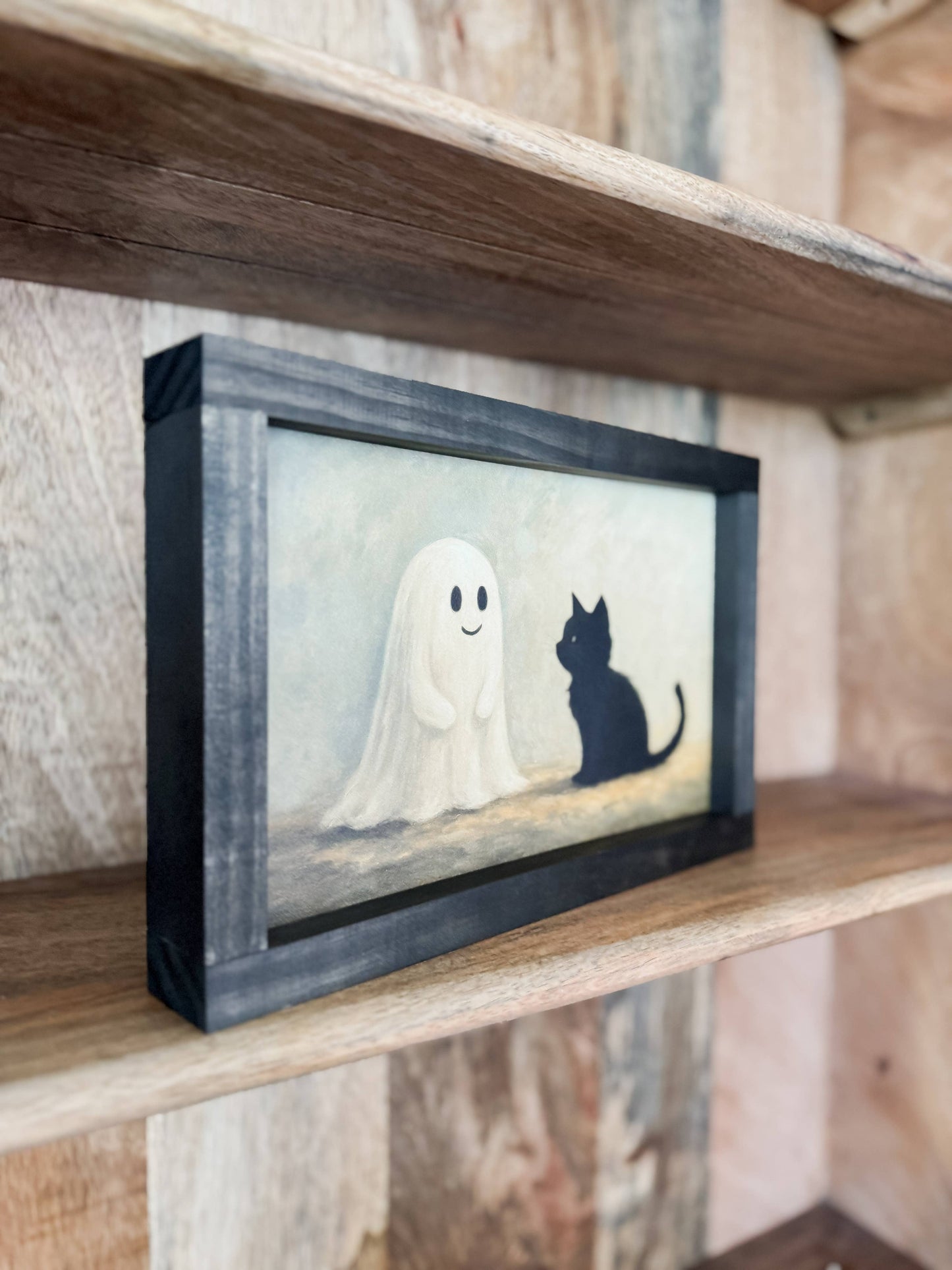 Ghost and Kitten Decor, Feathered Farmhouse