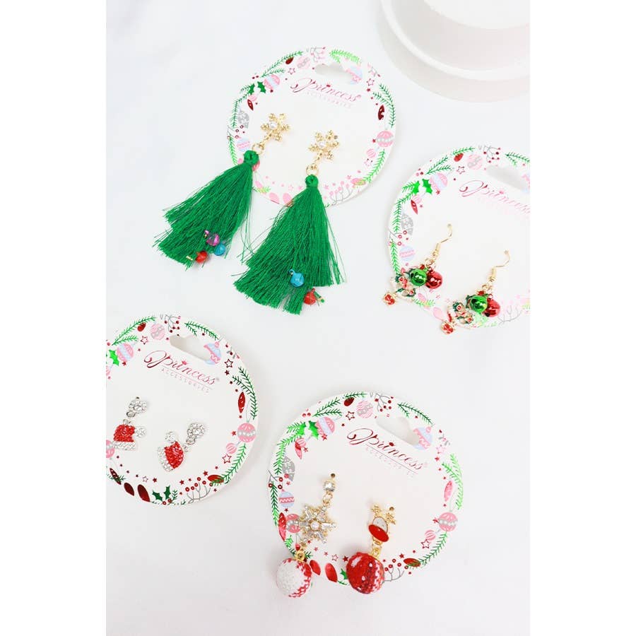 Christmas Theme Earrings: MIX COLOR / ONE