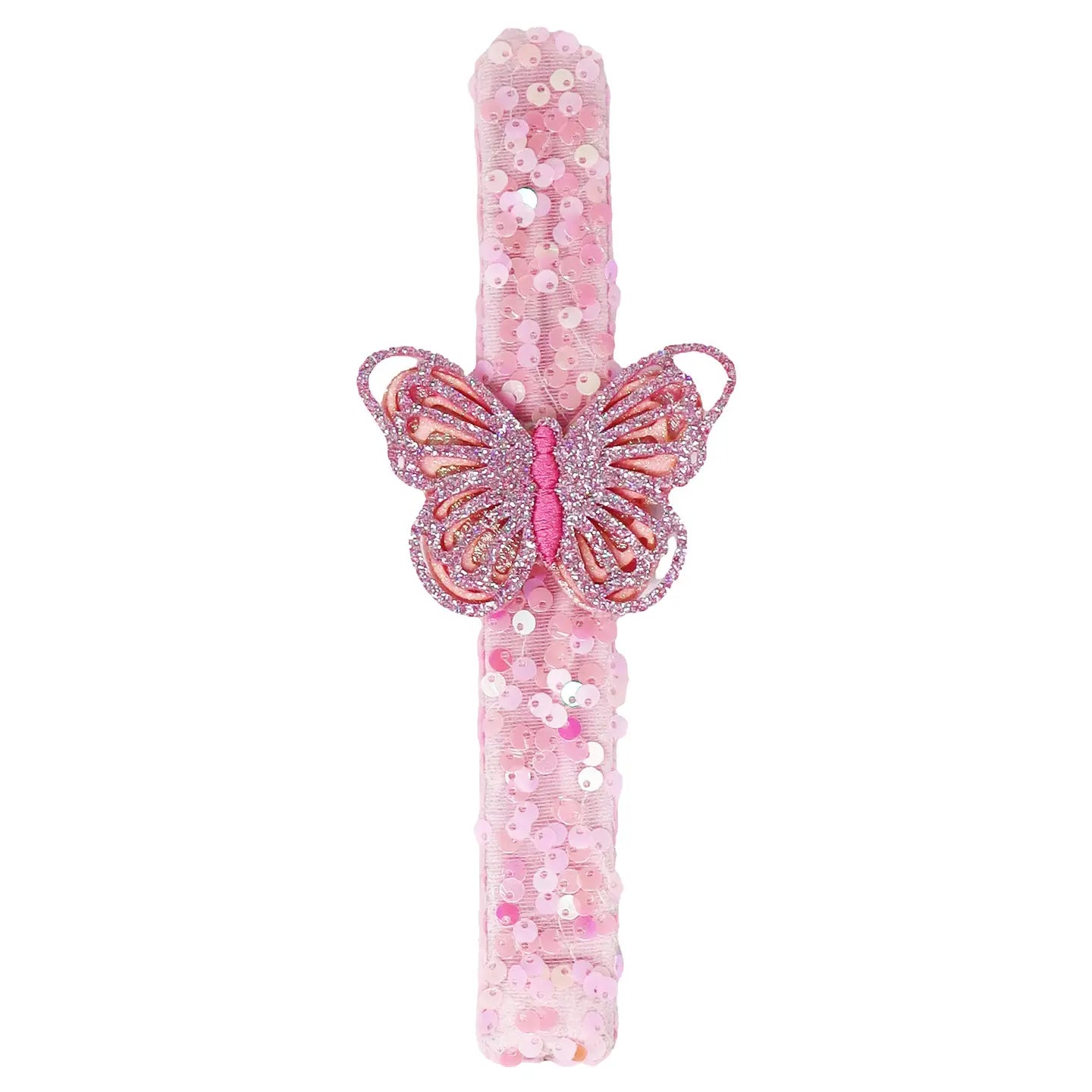 Butterfly Sequin Slap Bracelet, Feathered Farmhouse