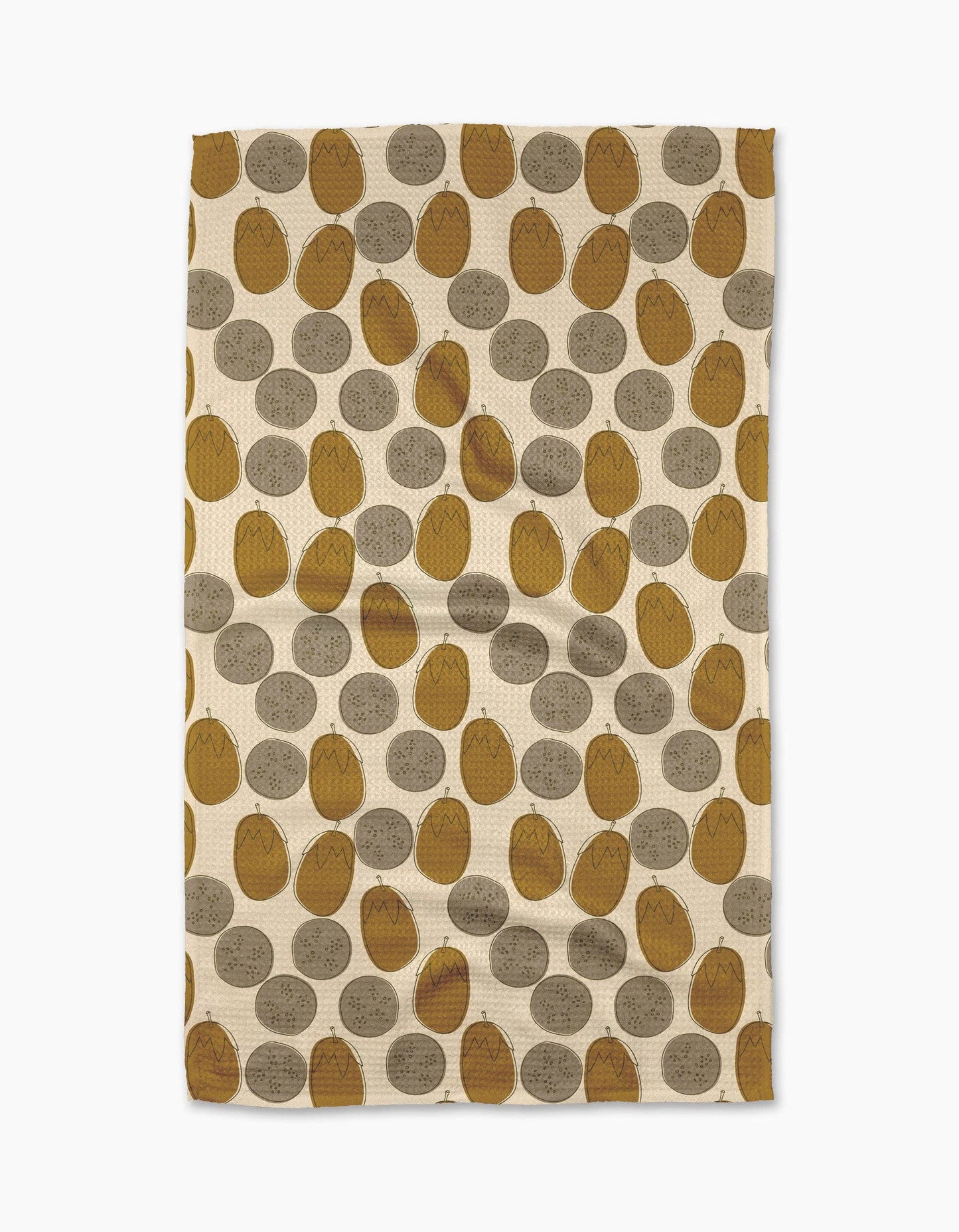 Eggplant Toss Tea Towel, Feathered Farmhouse