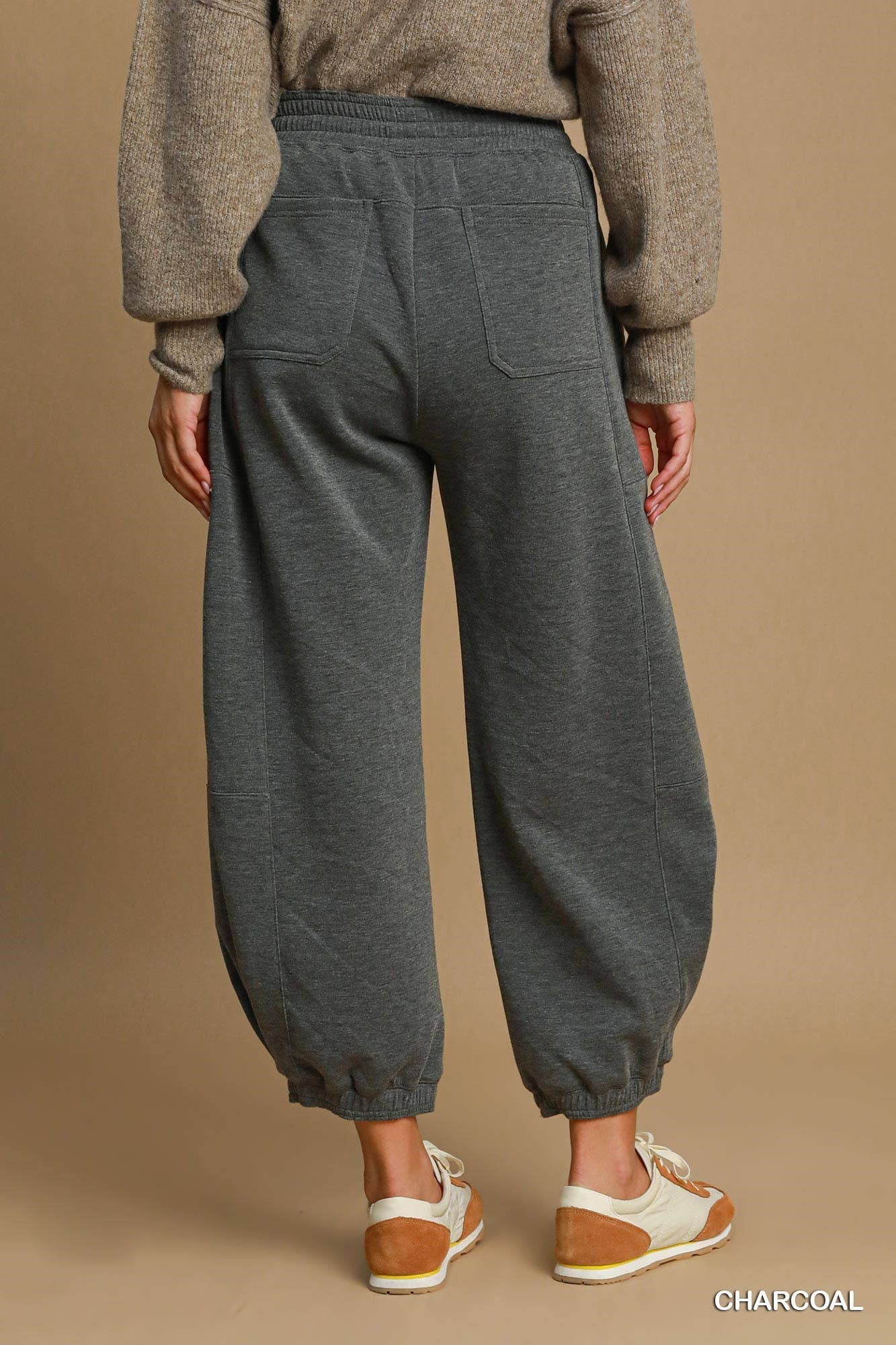 Luxeknit Barrel-Leg Joggers, Feathered Farmhouse