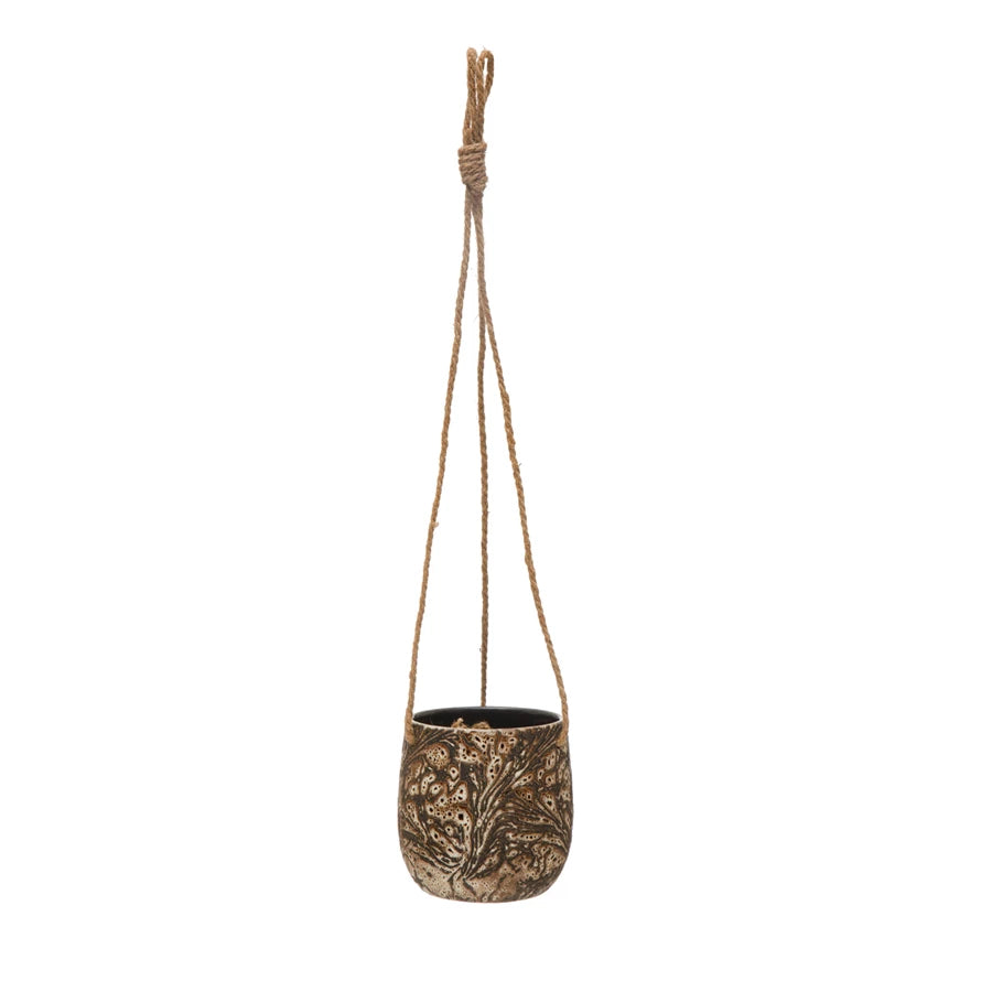jute hanging planter Reactive Glass Hanging Planter – The Feathered Farmhouse