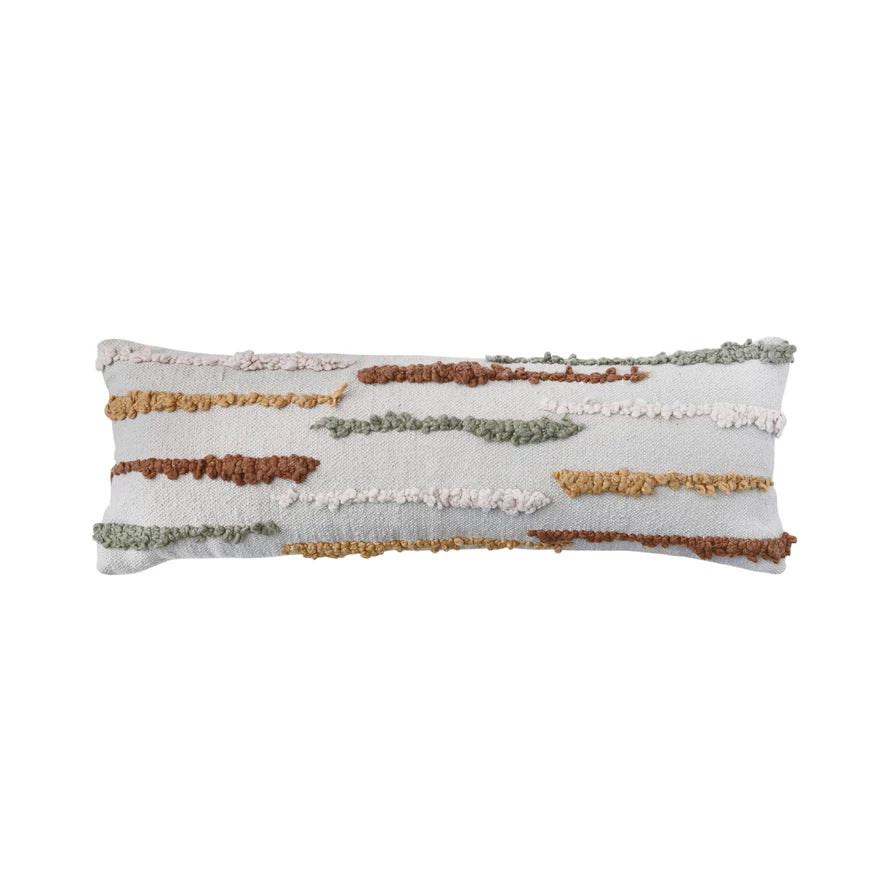 Tufted Embroidery Pillow, The Feathered Farmhouse