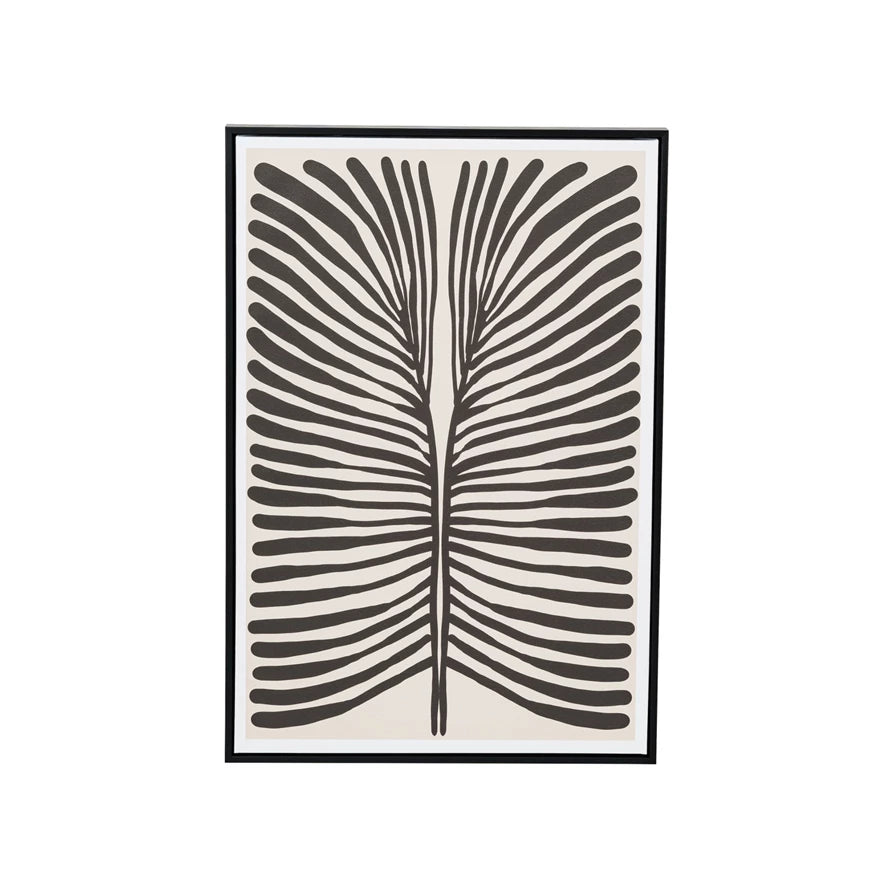 Black & Cream Abstract Print