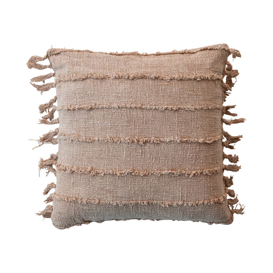 Stonewashed Cotton Slub Pillow, The Feathered Farmhouse