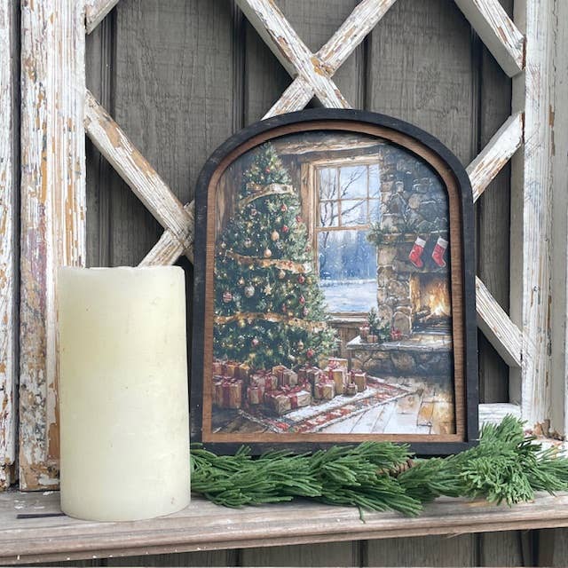 Cabin Christmas Arch, Feathered Farmhouse