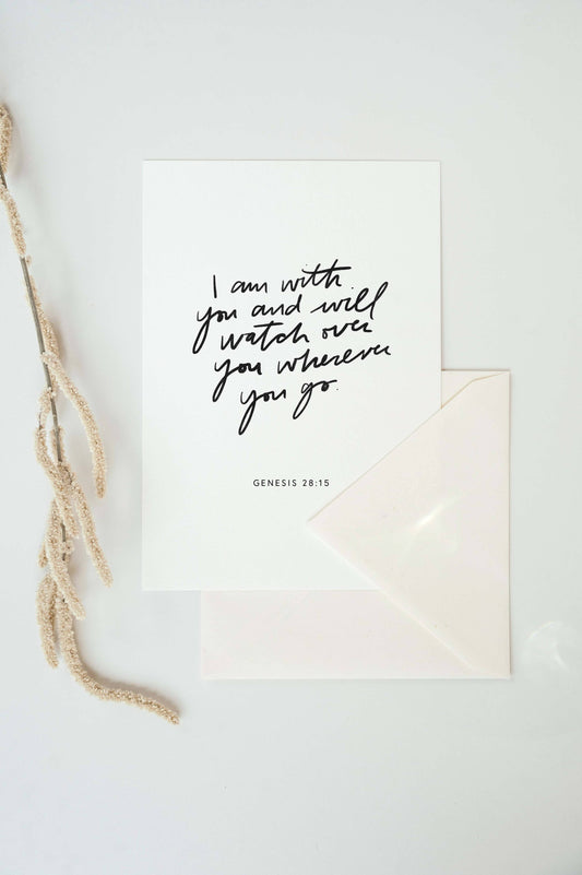 I Am With You Sympathy Card, Feathered Farmhouse