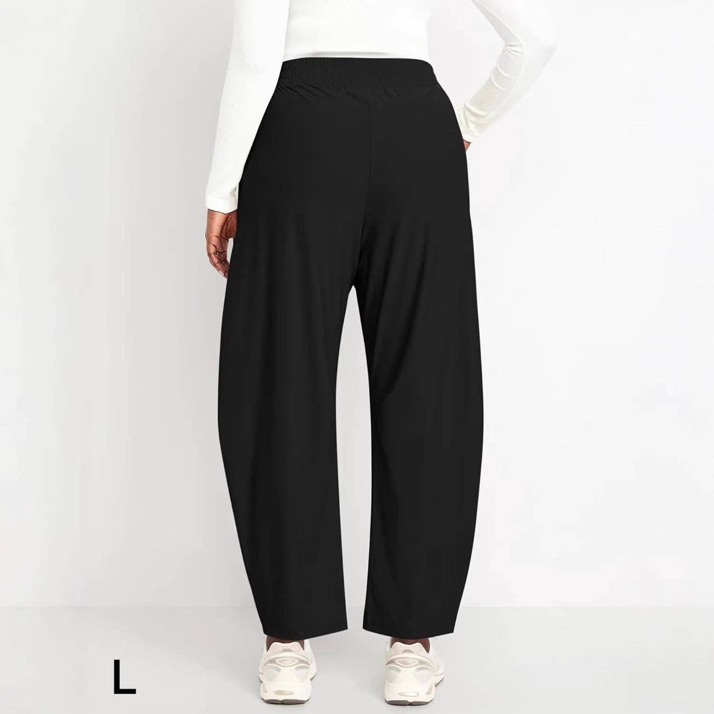 Barrel Leg Jogger Pants, Feathered Farmhouse