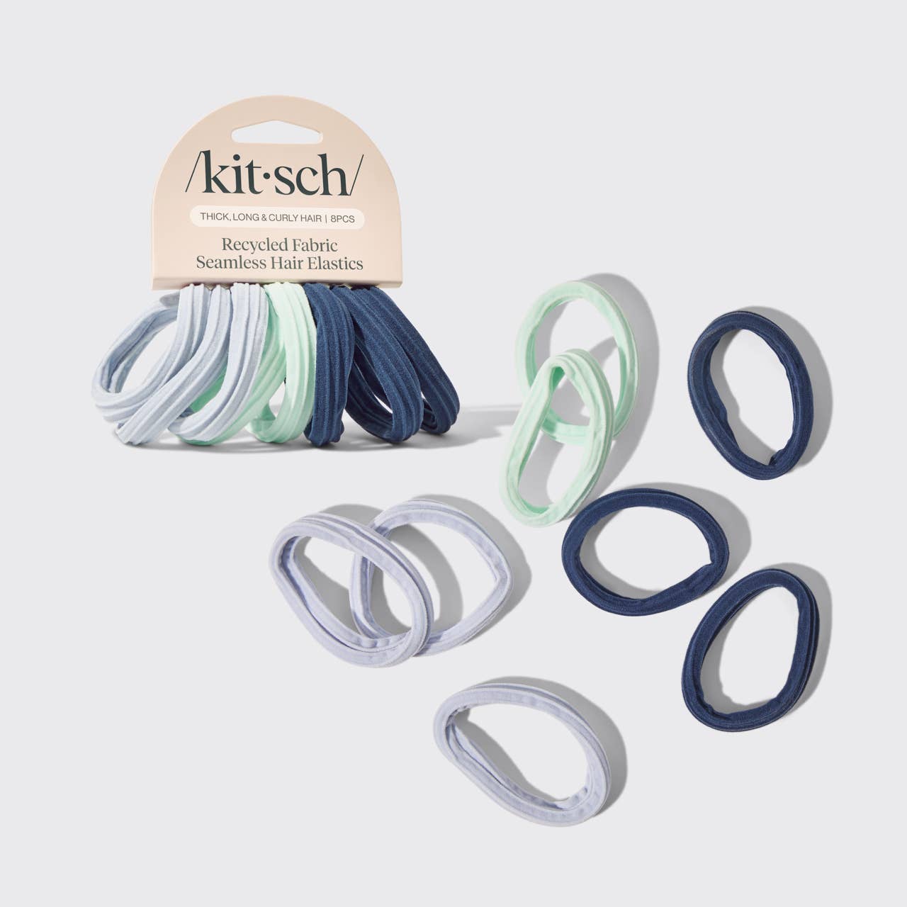 Recycled Seamless Hair Elastics, Feathered Farmhouse