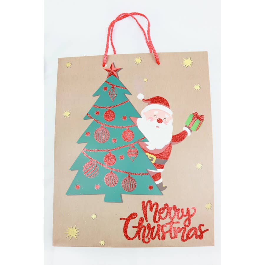 3D Christmas Gift Bag: MIX COLOR / ONE
