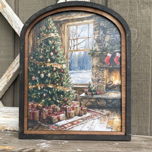 Cabin Christmas Arch, Feathered Farmhouse