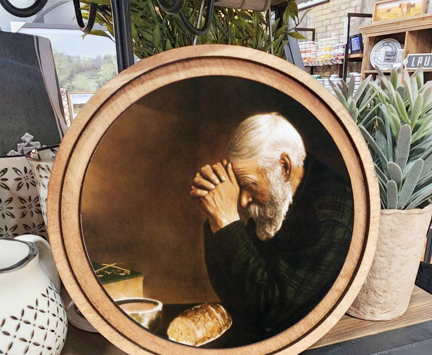 Praying Man Art, The Feathered Farmhouse