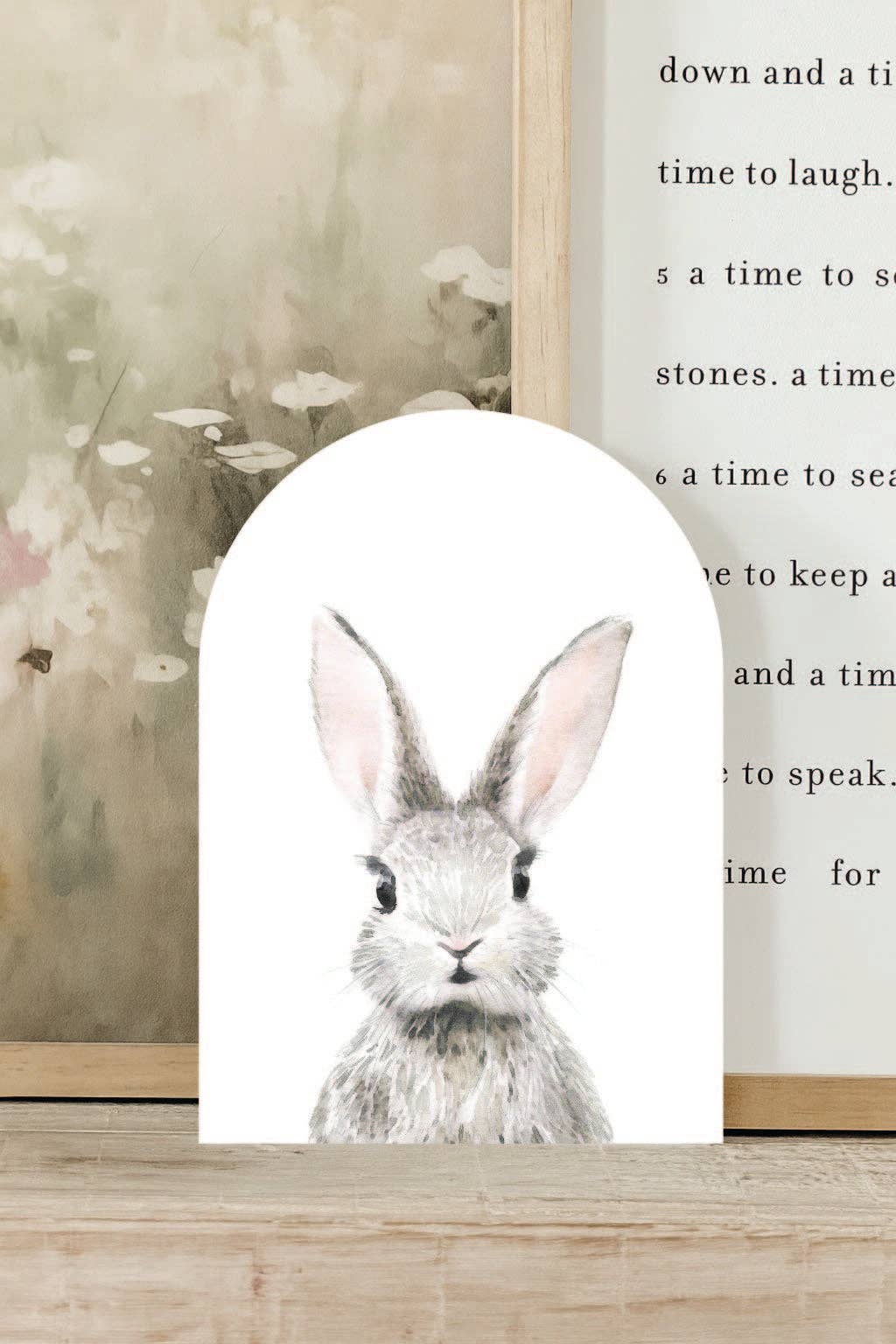 Watercolor Bunny Arch, Feathered Farmhouse