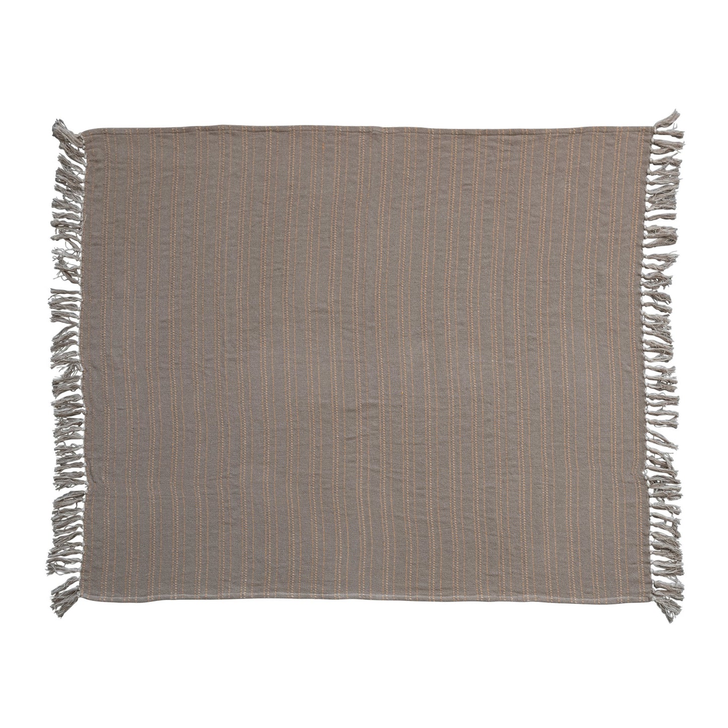 Beige + Pumpkin Throw, The Feathered Farmhouse