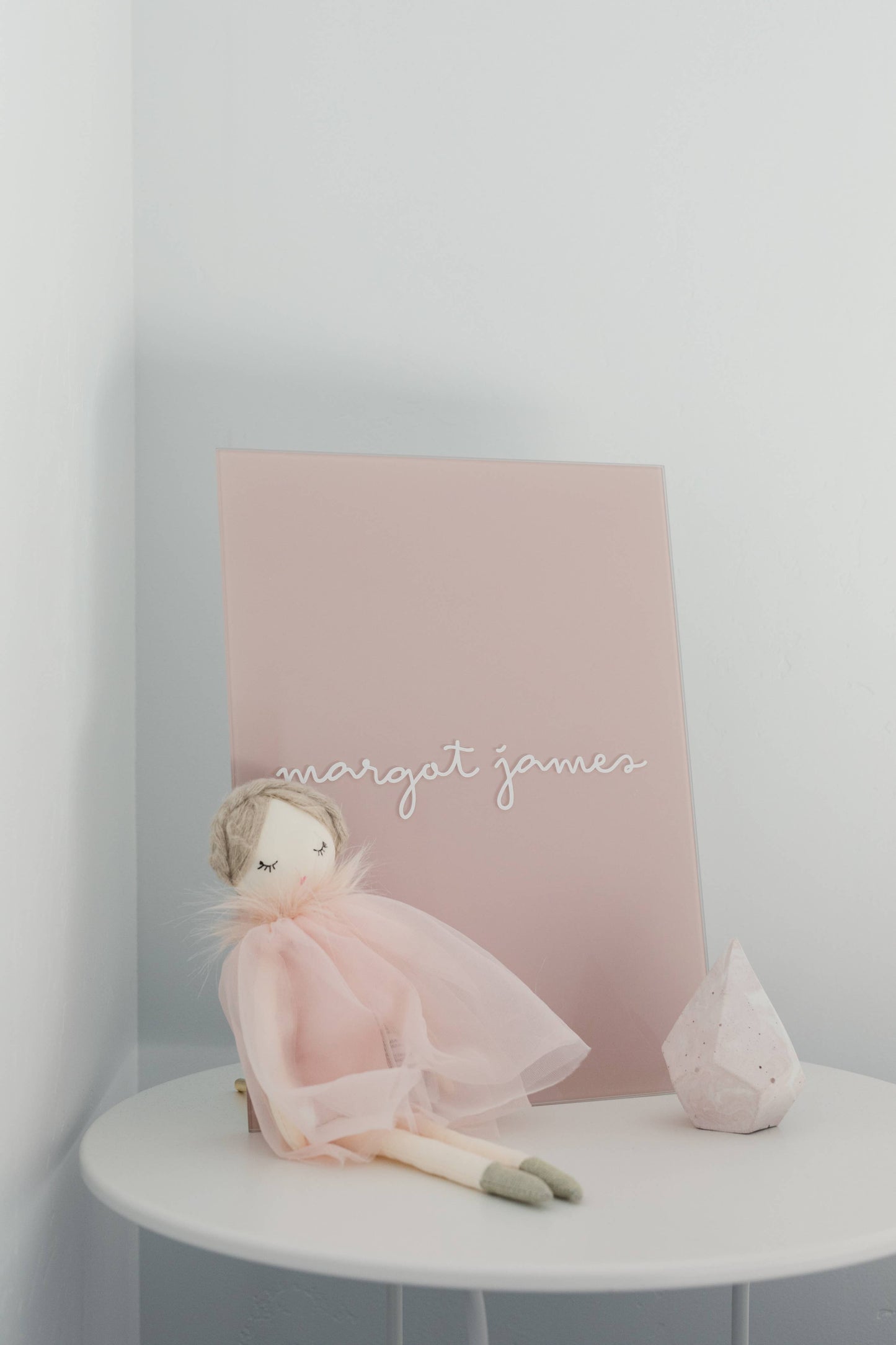 Glass Magnetic Positively Pink Dry Erase Board, The Feathered Farmhouse