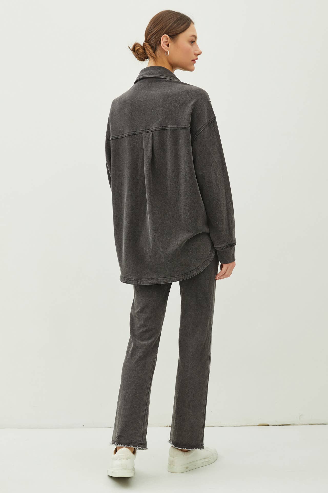 Cotton Fleece Oversized Jacket, Feathered Farmhouse