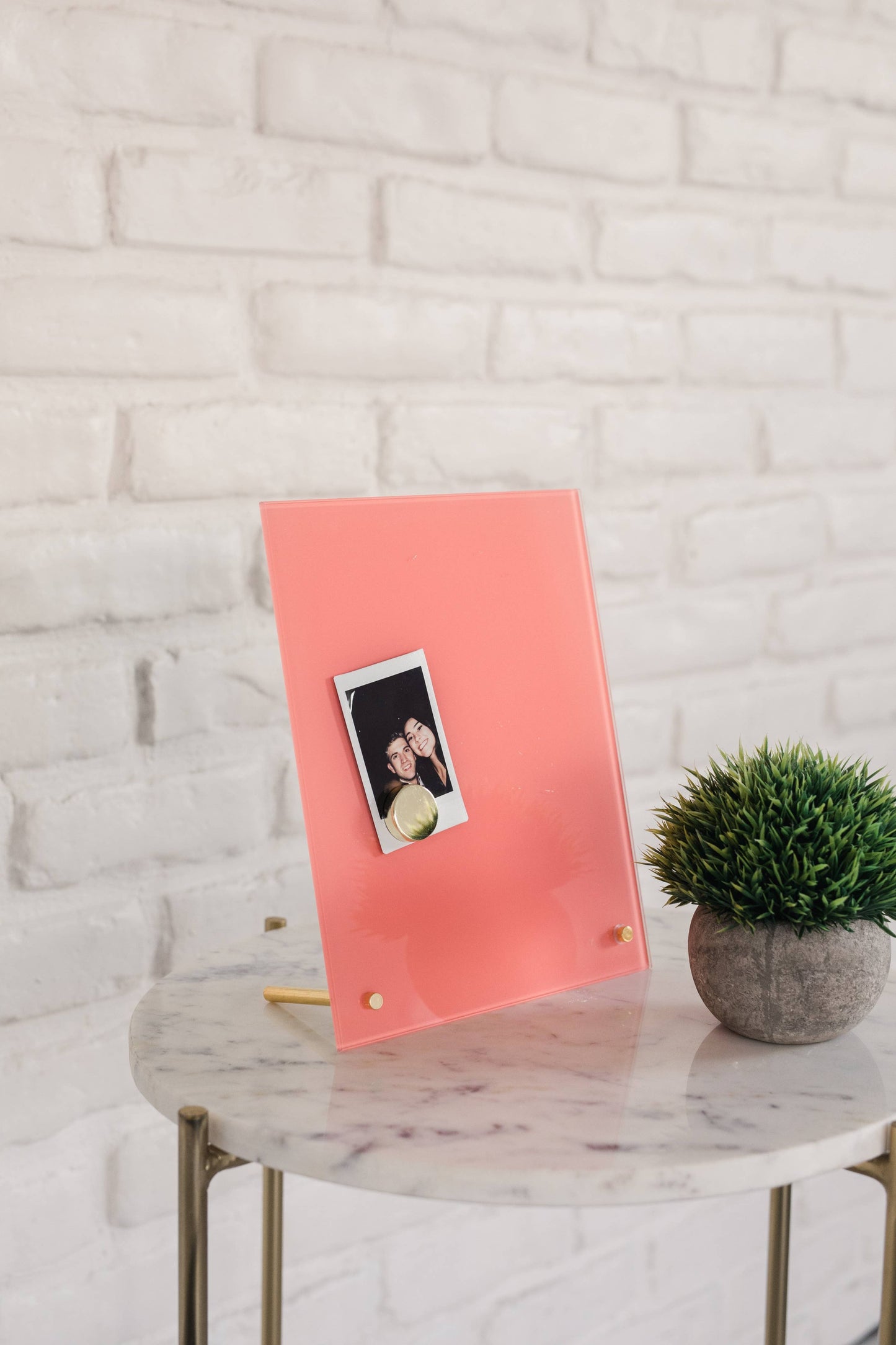 Glass Magnetic Sunny Coral Dry Erase Board, The Feathered Farmhouse