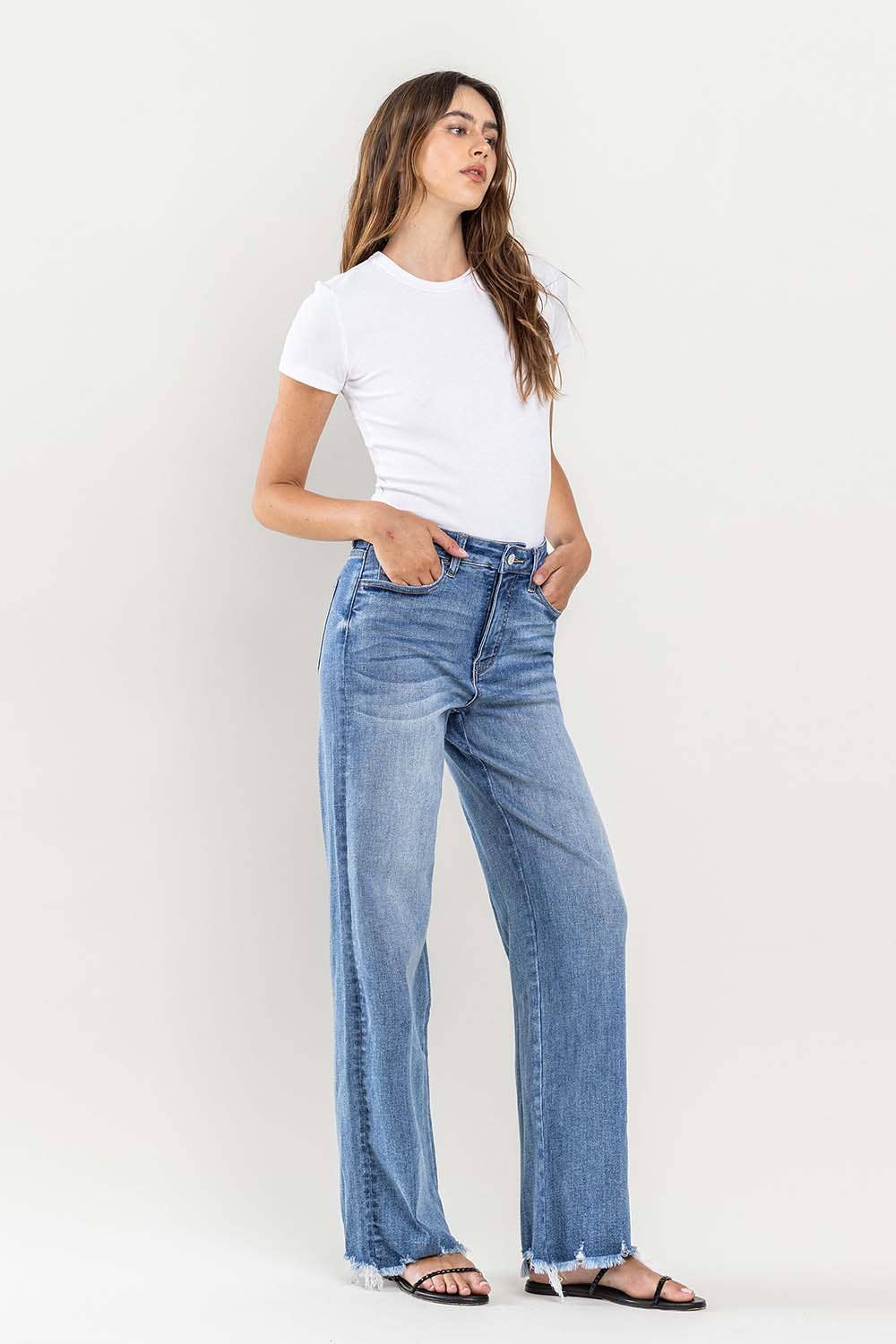 90's Vintage Super High Rise Loose Fit Jeans