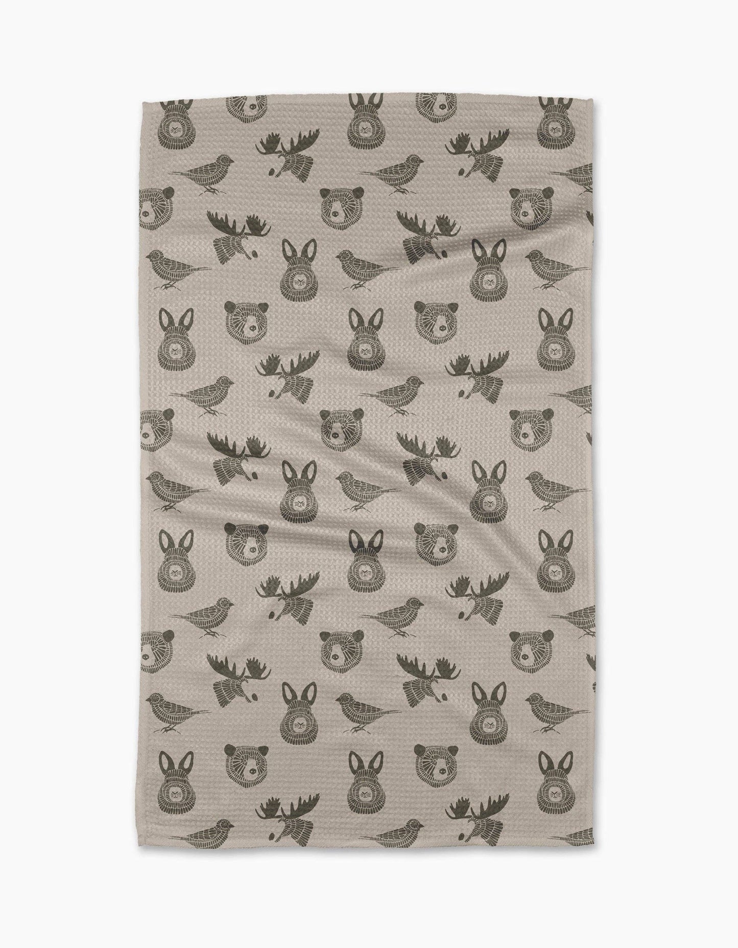 Forest Animals Tea Towel, Feathered Farmhouse