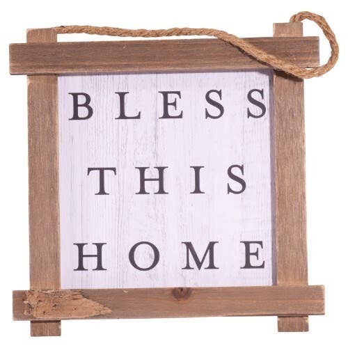 Bless This Home Sign, The Feathered Farmhouse